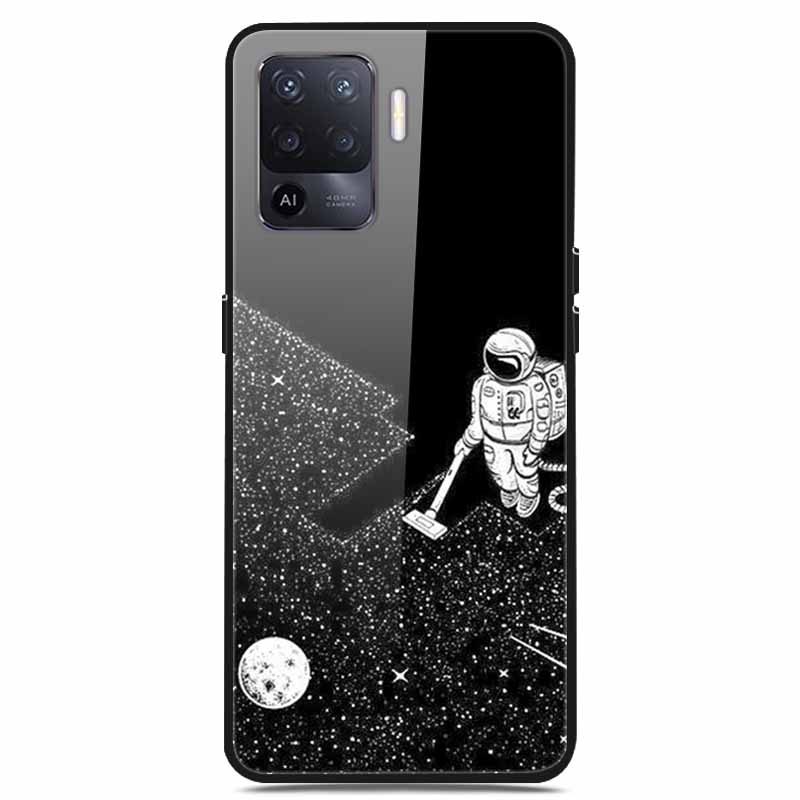 For OPPO Reno 5 Lite Case Luxury Tempered Glass Bumper for OppoA94 4G Phone Cover For OPPO A94 4G/ Reno5 Lite Glass Coque A94 4G