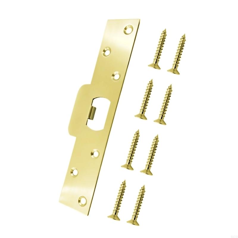 Door Strikes Plate Security Device Combo Latches Deadbolts Strong Durability Easyly Install Door Strikes Plate M4YD