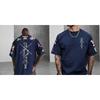 Summer Anime Skull Printed Men's T-shirt Short Sleeve Pattern T-shirt