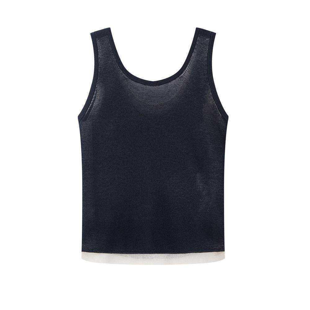 Spring 2026 Women's U-Neck Knit Camisole Tank Top