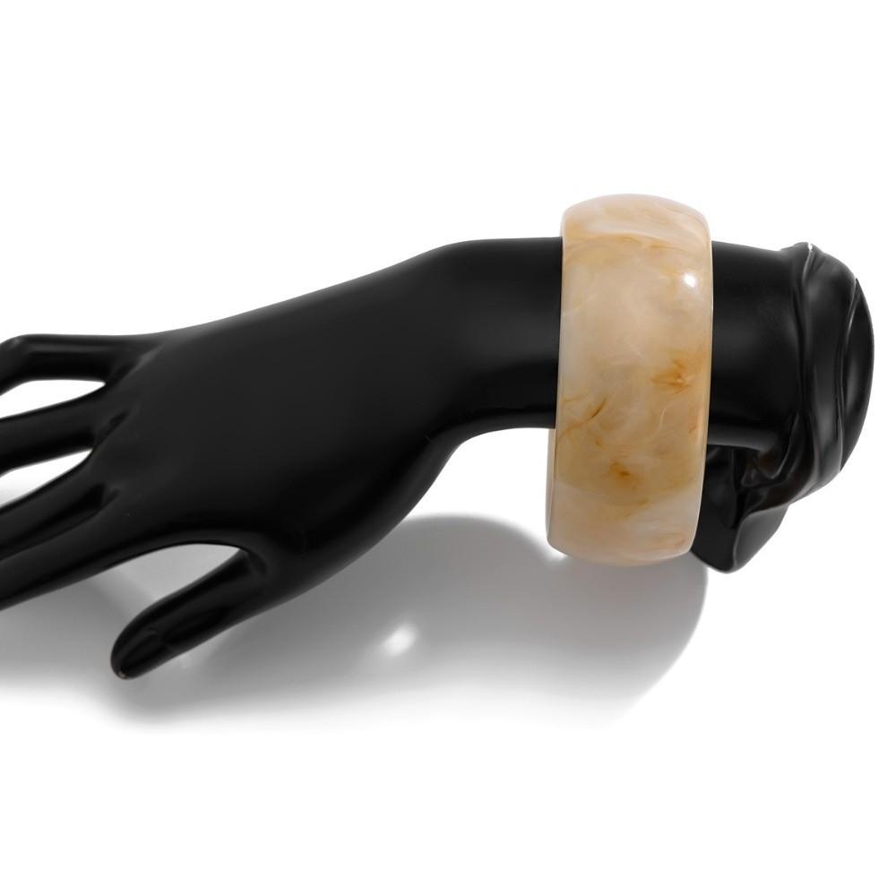 Y2K Irregular Wide Bracelet Bohemian Retro Hand Ring Creative Acrylic Bangle  Girls