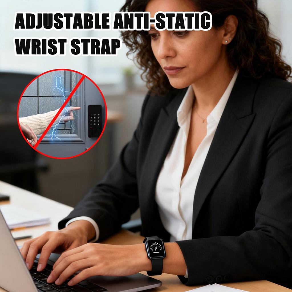 Anti-static Bracelet Silicone Adjustable Eliminate Body Static Electricity Wrist Strap For Men Women Boys Girls Youth Teens