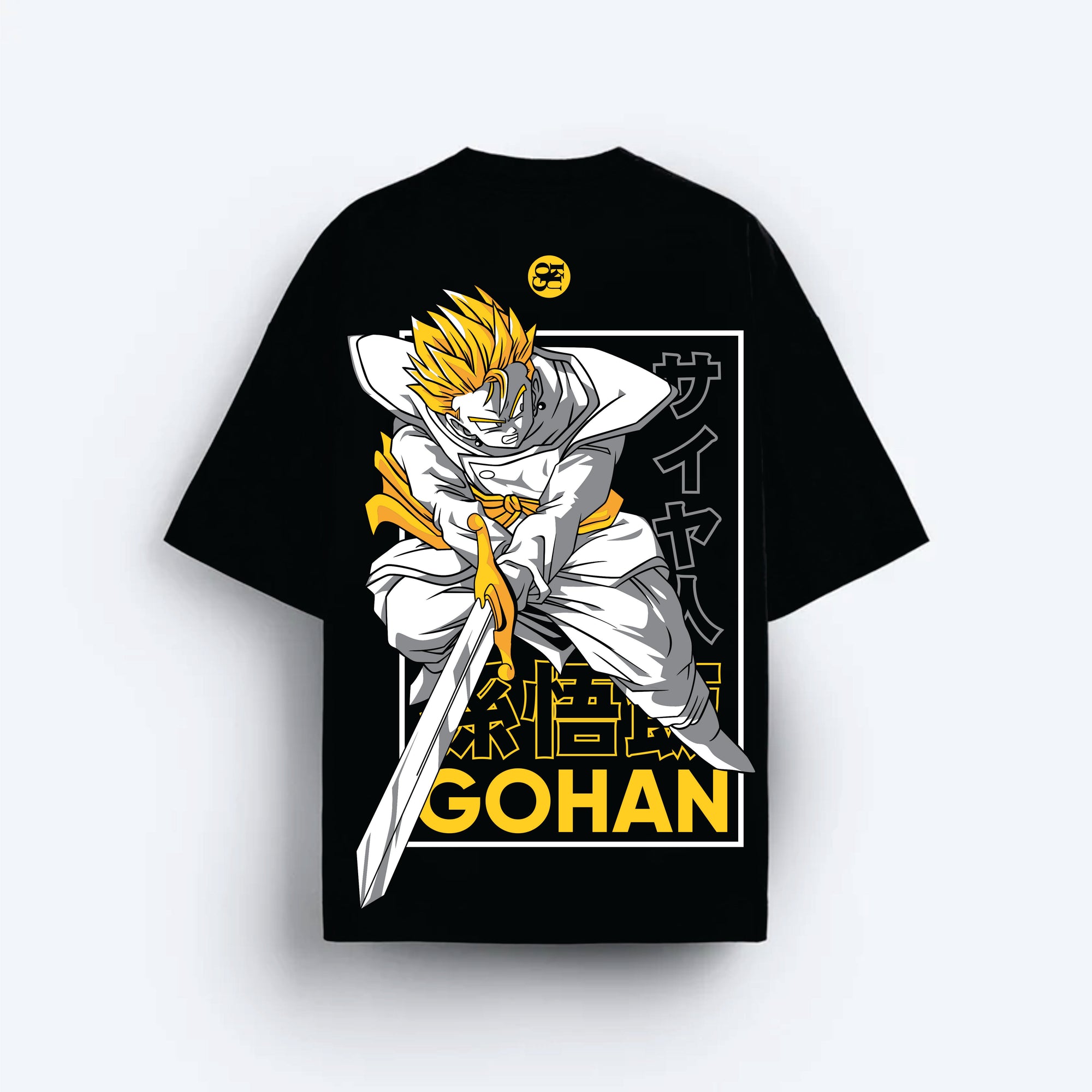 

Dragon Ball Z Gohan Super Saiyan Sword T-Shirt Men Women Anime Graphic Cotton Short Sleeve Streetwear Tee S разноцветный