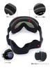 Lalapala Snow Goggles 180° Wide View, Dual Anti-Fog Lens, UV Protection, OTG Over-Glasses, Frameless for Ski and Snowboard
