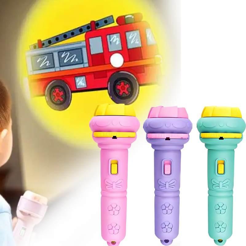 Childrens Cartoon Projector Flashlight With Light Up And Educational Features For Baby Learning And Play