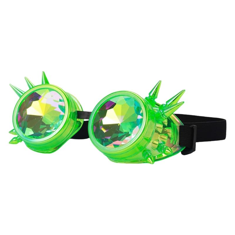 Steampunk Kaleidoskop Brille Psychedelische Rave Brille Mode Prisma Brille Halloween Cosplay Festival Accessoires
