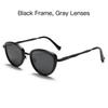 Cat Eye Polarized Sunglasses For Men Women, Uv400 Protection Tac Lens Trendy Metal Frame Sun Glasses For Driving Travel Style
