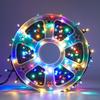 Popular Black Wire LED Starry String Lights for Camping, Picnic, Festival, and Christmas Decorations