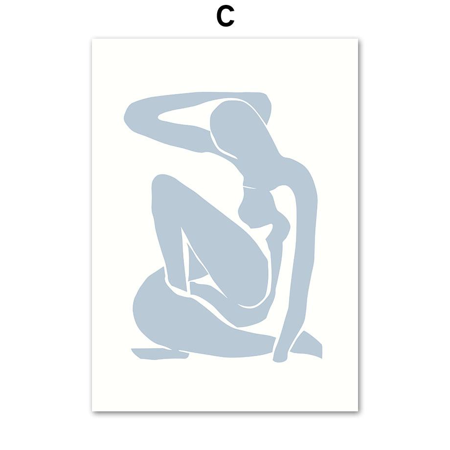 Abstract Matisse Flower Market Girl Coral Leaf Wall Art Canvas Painting Nordic Posters And Prints Pictures For Living Room Decor