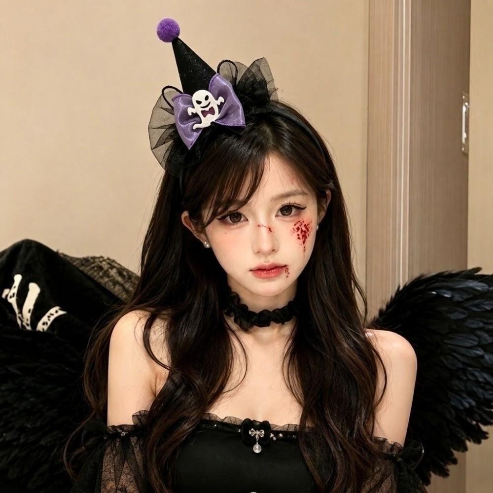 Pumpkin Witch Hat Headband Spider Halloween Party Hair Band Trick or Treat Party