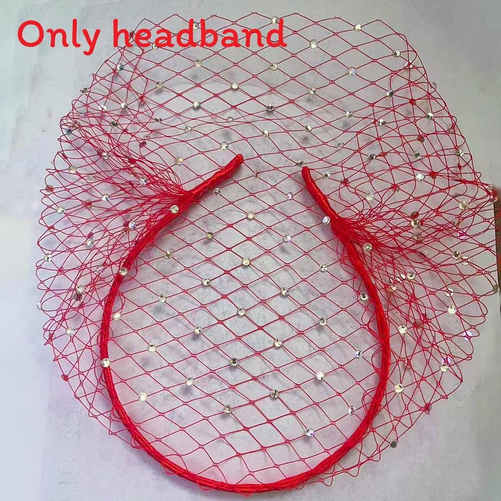 Fashion Headband Mesh With Rhinestone Decoration For Party And Dance Up Dress