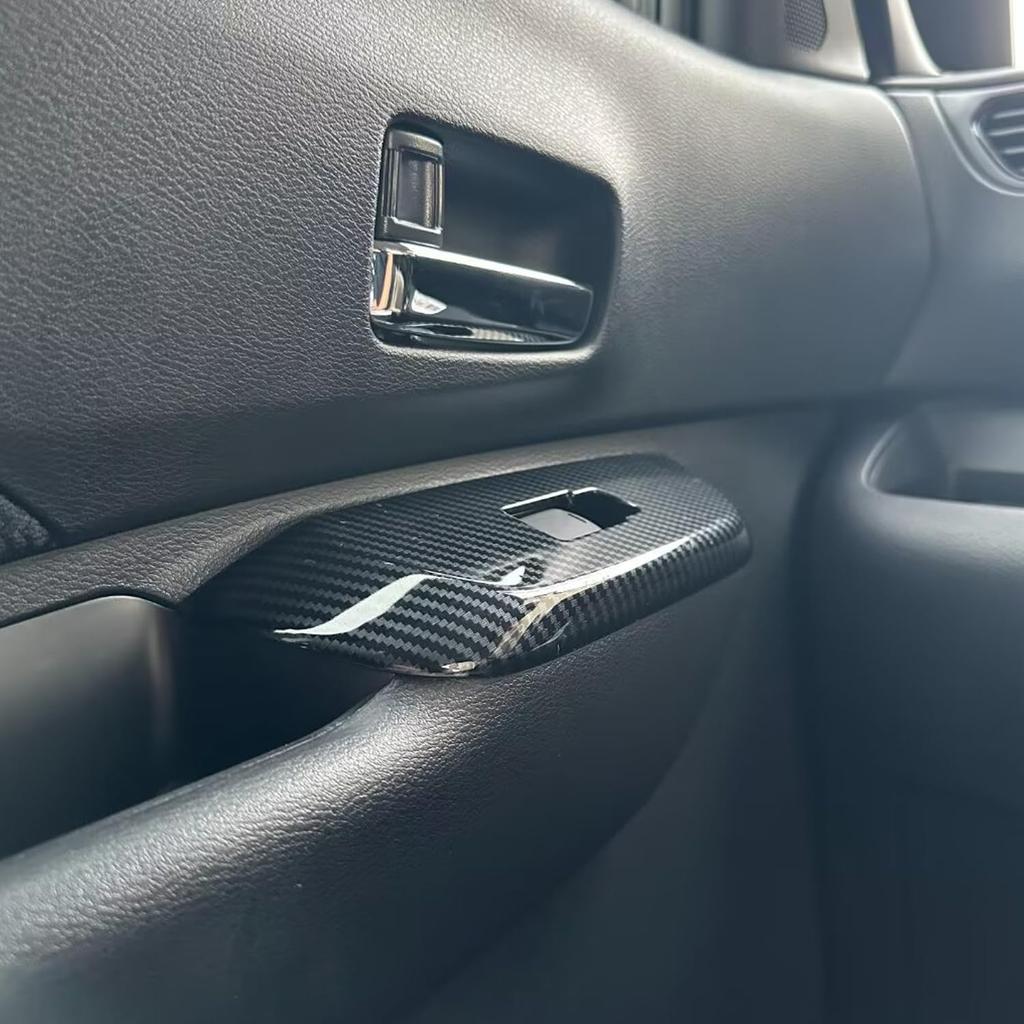 Hyorabyn Nissan New Luke B4 Series Carbon Pattern Door Switch Cover Window Lift Button