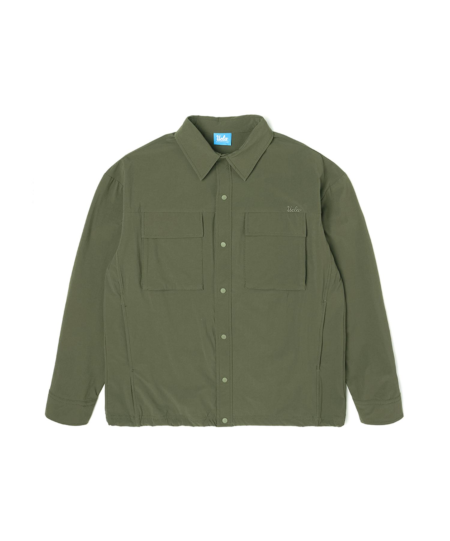Ucla Men S Hem Drawstring Shacket [Khaki](Uz8Ls11_65) Khaki(65)/Mmm
