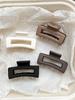 4 PCS Hair Claw Clips, Square Hair Clip for Women Girls, 1.8‘’ Neutral Colors Rectangular Claw for Thick Thin Hair, Small Matte