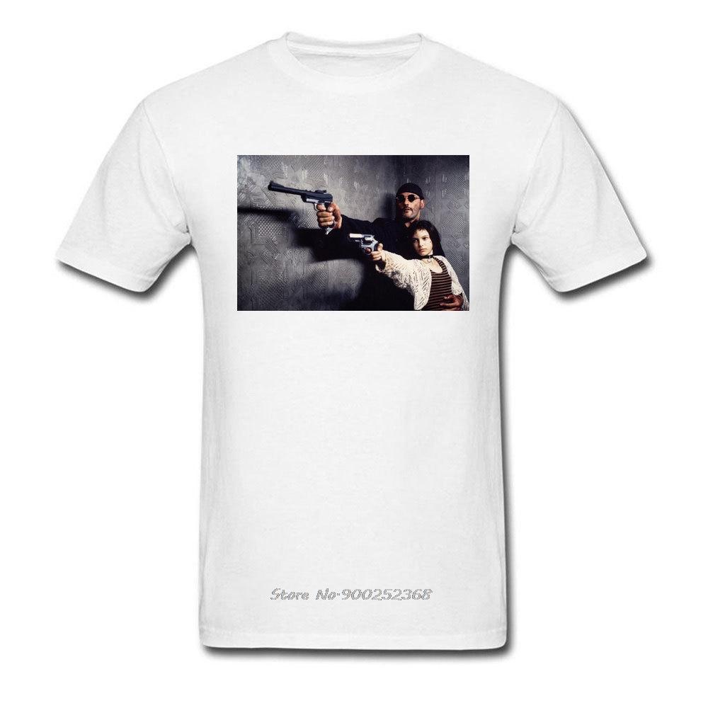 Mördare Herr T-shirts Den Professionella Mördaren Leon T-shirt Mathilda Affisch T-shirts Cool Sommar Bomulls-T-shirt Högkvalitativa Herr Toppar