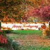 Happy Thanksgiving Banner Fall Thanksgiving Patry Sign Outdoor Decorations Friendsgiving Hanging Gate Decor Fence Yard Banner Indoor Wall Decor