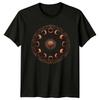 Sun Moon Phases Celestial Art T-Shirt Moon Phases Astrology Him And Her