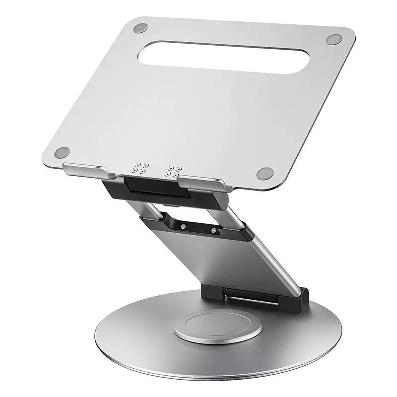 360° Rotating Height-Adjustable Foldable Laptop Cooling Stand