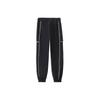 Li Ning Sports Basketball Series Loose Cuffed Sweatpants Women Bottoms Black AYKS096-2