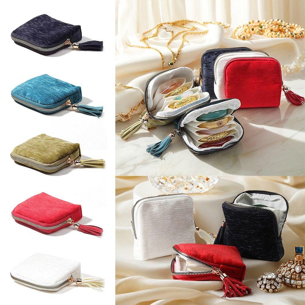 with Zipper Jewelry Storage Bag Multifunctional Organizer Pouch New Design Jewelry Organizer