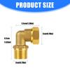 Strong  Brass 90° Pipe Elbow 1/2" Adjustable Connection Elbow Fitting Tool for Residential Plumbing & Cooling Systems