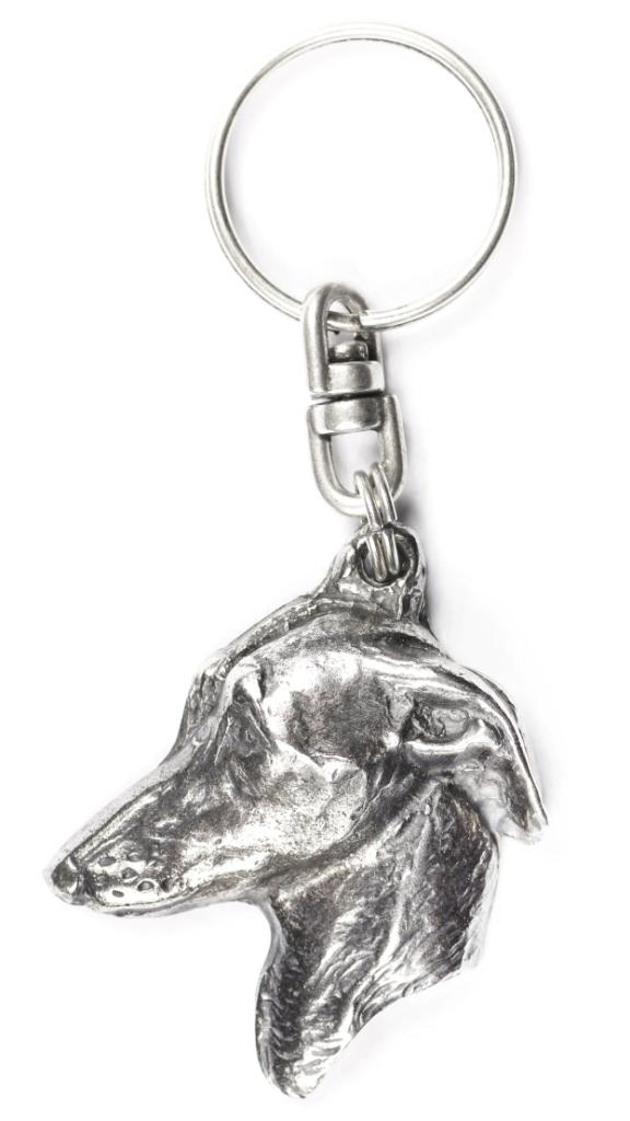 Italienischer Windhund, Italienischer Windhund - Versilberter Hundeanhänger, Handtaschendekoration, Rucksackanhänger der Marke Art-Dog