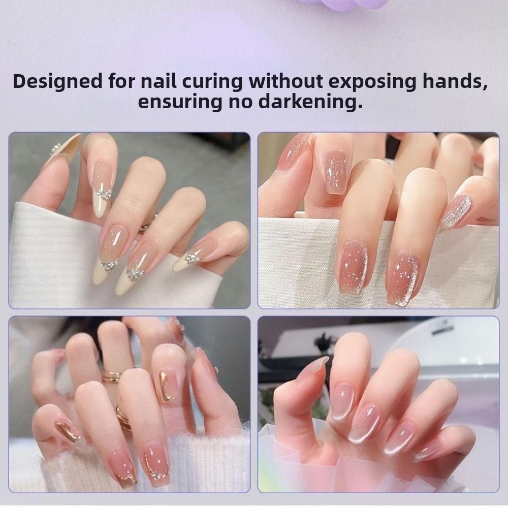 360 Degree Swivel LED Nail Lamp Gel Nails With Clip UV Nail Dryer Portable Nails Dryer Lamps for Curing All Gel Nail Polish