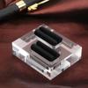 BCOATH acrylic double slot ring stand features a smooth surface and stable installation, square s...