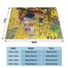 Gustav Klimt S The Kiss Tribute Custom Home Decor An Ultra-Soft Micro Fleece Blanket