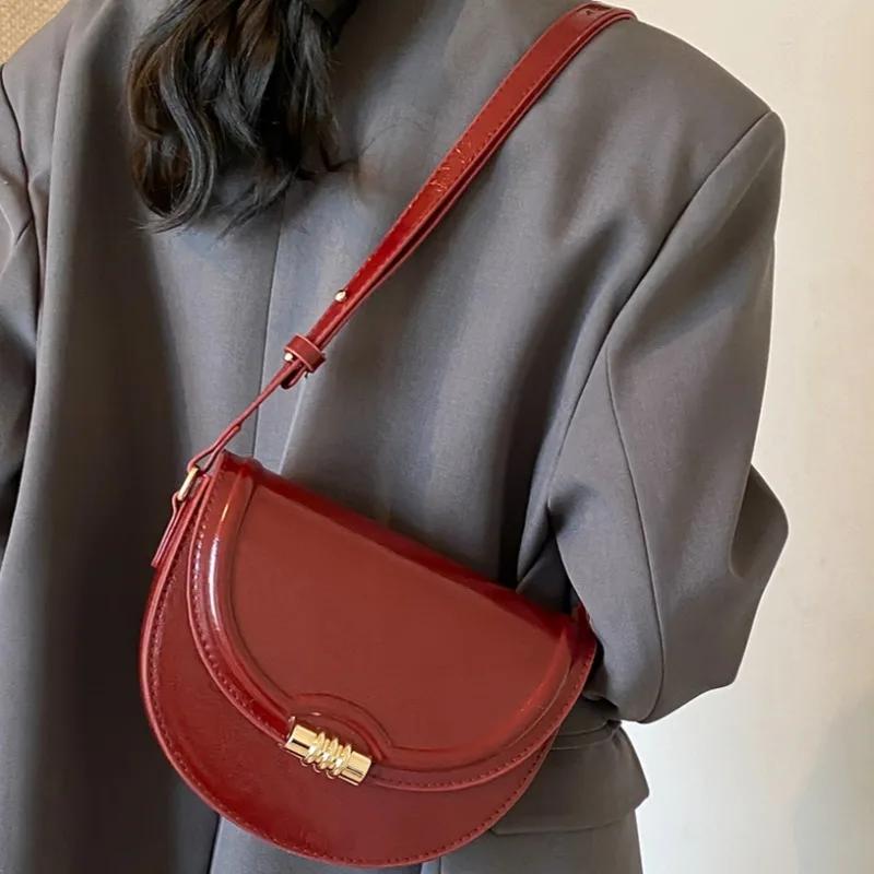 Luxury High Quality Fashion Solid Zipper Hasp Pu Shoulder Bags Women  Hot Sale Versatile Commuter Handbags Bags Ladies