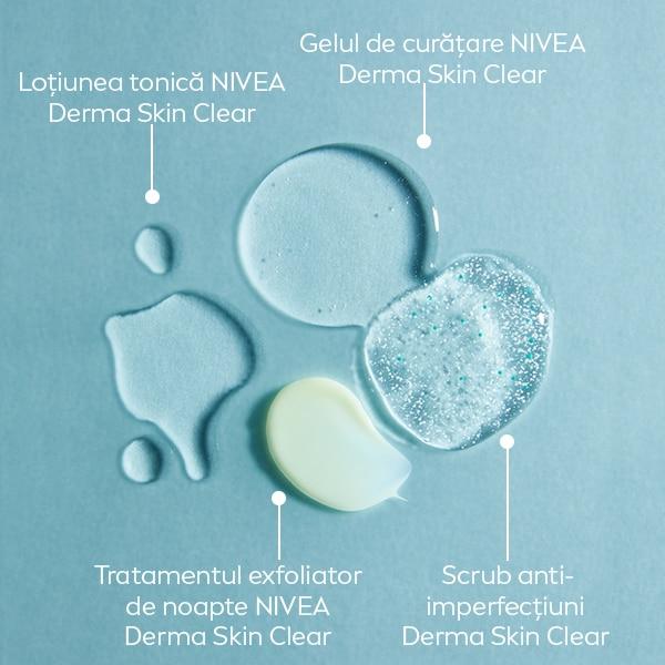 NIVEA Derma Skin Clear Toning Lotion 200 ml, Oil Control, Pore Minimizer, Anti-Blemish, For Men & Women