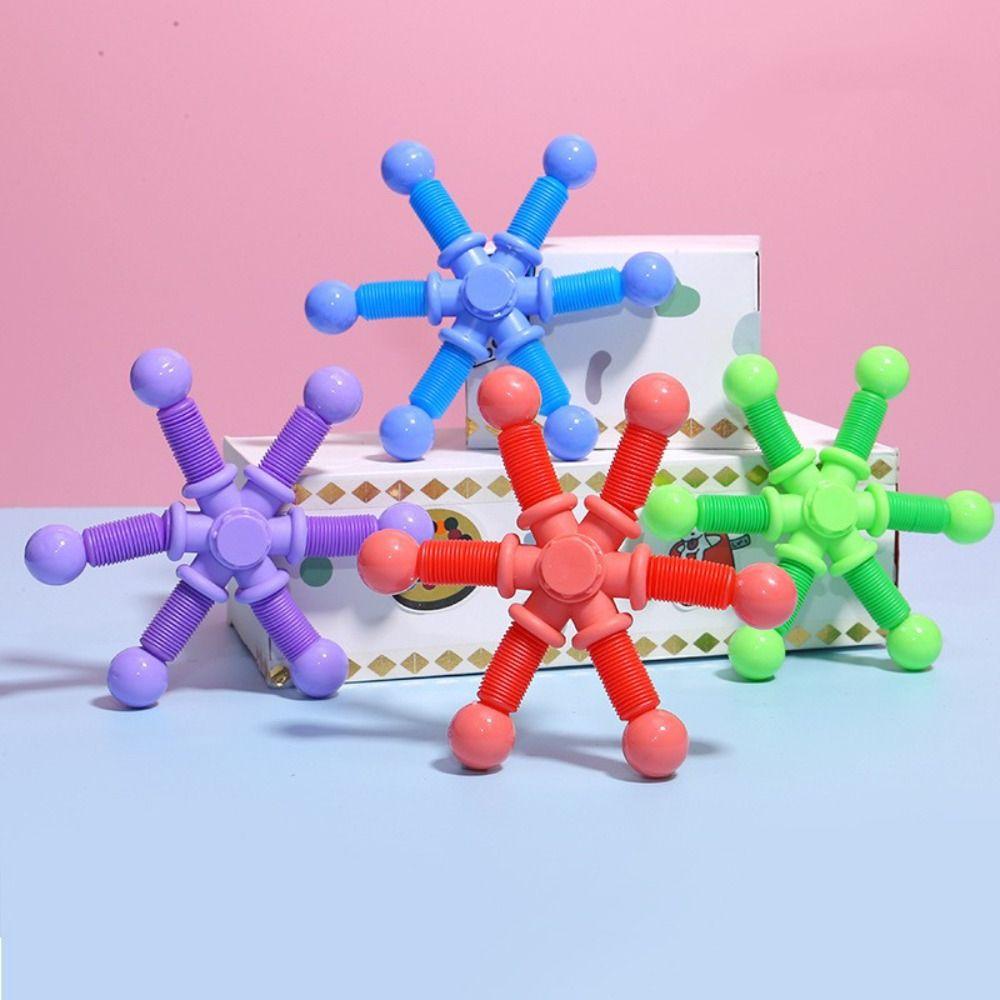 Creative Fidget Spinner Toys Plastic Fingertip Telescopic Tube Telescopic Tube Gyroscope  Kids
