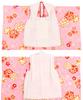 Kimono Includes Plain Hifu and Full Set 753 Peach Blossom Dance Shippo [KYOETSU] 3-Year-Old Girls' Shichi-Go-San Set, Accessories, (1. Pattern)