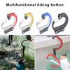 Carabiner Buckle Hanging Buckle Strong Load-bearing Not Easily Deformed Aluminum Alloy Versatile D-type Carabiner Clip