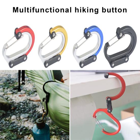 Carabiner Buckle Hanging Buckle Strong Load-bearing Not Easily Deformed Aluminum Alloy Versatile D-type Carabiner Clip
