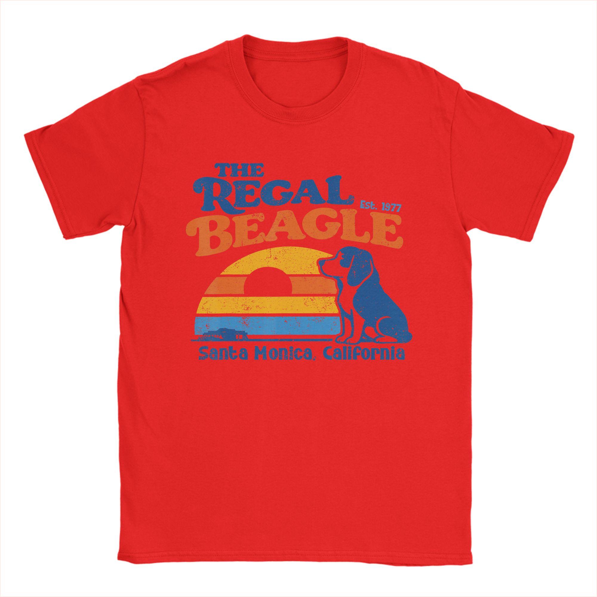 Vintage The Regal Beagle Est 1977 Santa Monica California TShirt Men Leisure 100 Cotton Tee Shirt Crewneck T Shirts Gift Idea S
