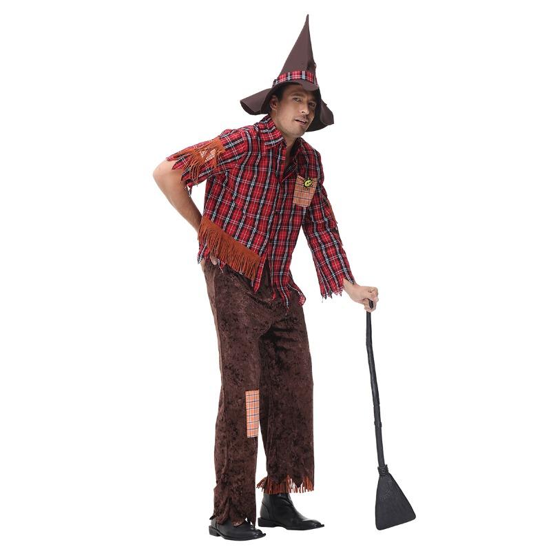 Halloween Vrăjitorul din Oz Sperietoare Cuplu Haine Părinte-Copil Îmbinare Plaid Costum de Dramă