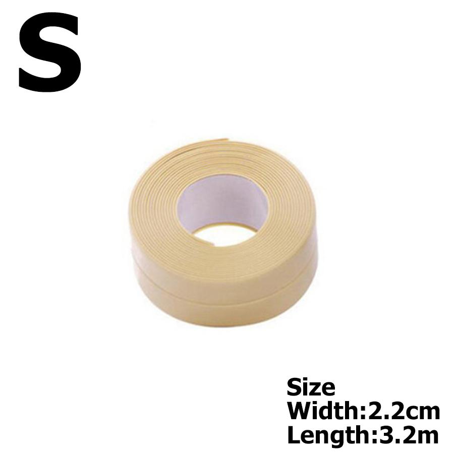 

6Colors Bathroom Anti-mold Tape 3.2m 2 Sizes Available Kitchen Waterproof Sealing Tape Bathroom Toilet Wall Corner Line Tape