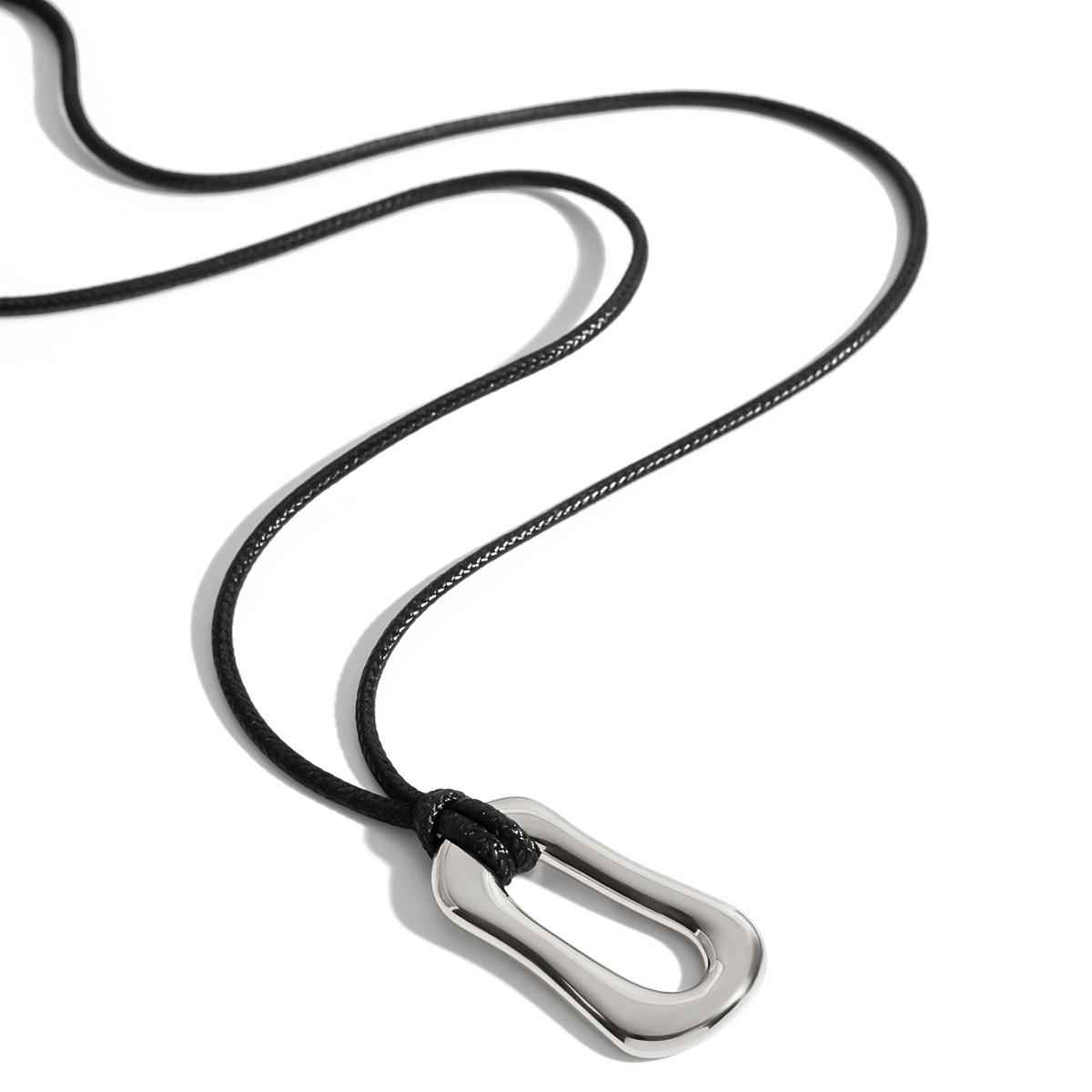 Yori Long Irregular O Shaped Pendant Necklace 2025 for Women Stainless Steel Delicate Fashion Jewelry Gift