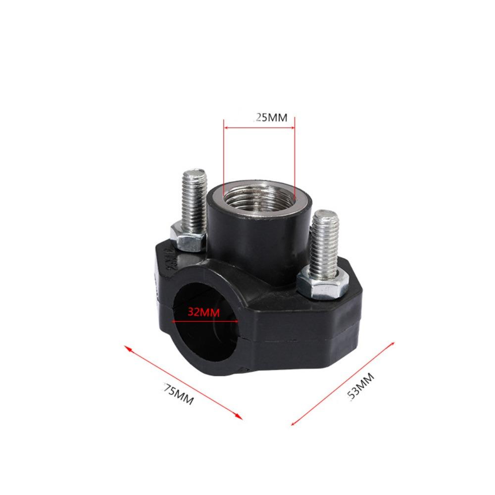 Professional Female Thread PE Water Pipe Connector Repairing Leak-Proof Pipe Clamp Durable Water Splitter Garden