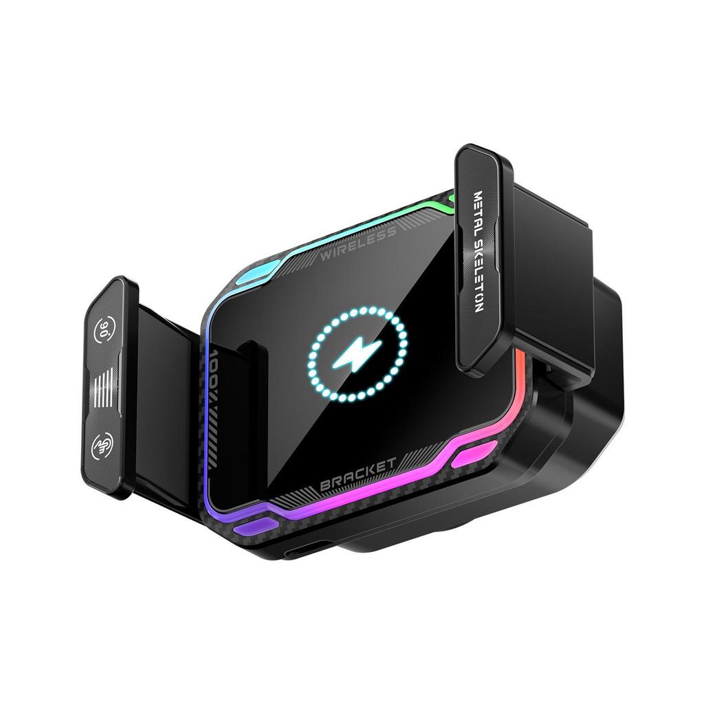 Universal Electric Dual Motor Car Phone Holder with Rotating Lift Design