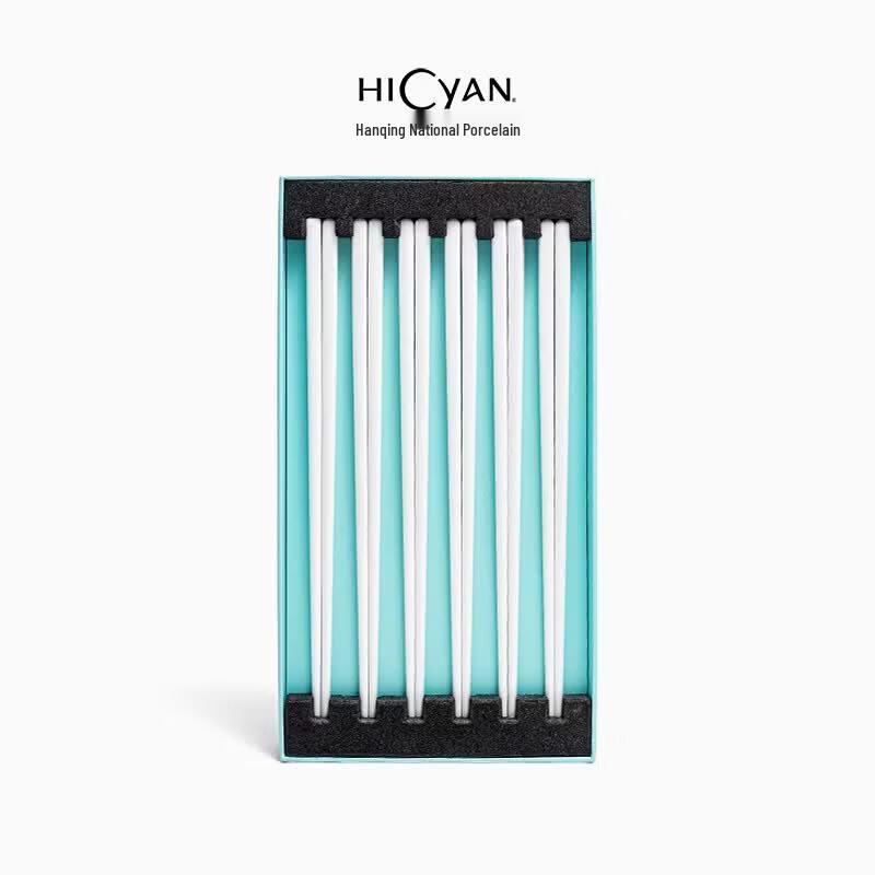 HICYAN  White Moonlight  Ceramic Chopsticks
