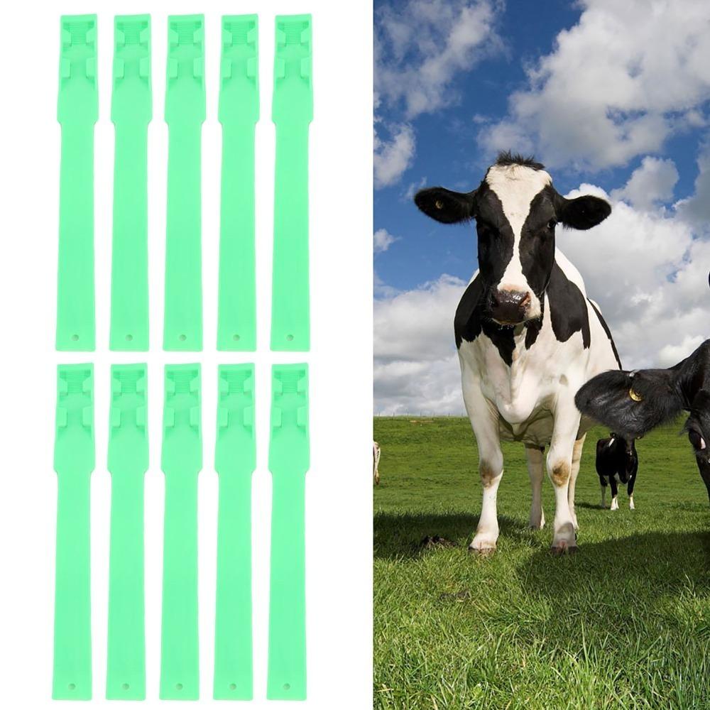 10Pcs Durable Cattle Marking Bands Light Weight Livestock ID Rings Farm Livestock