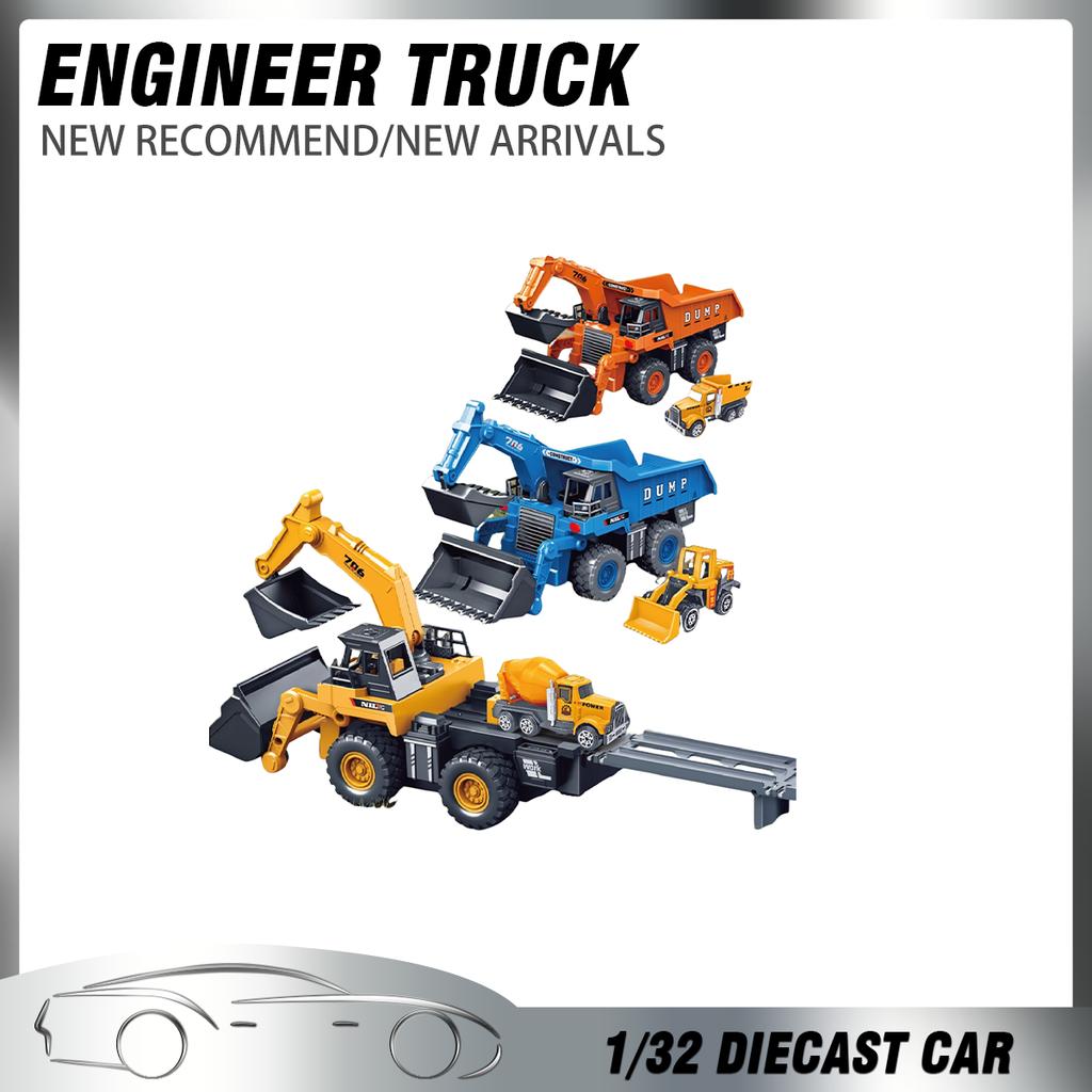 Children's Toys Inertial Digging Bulldozing Catapult Track Engineering Vehicles Story Machines Kindergarten Gifts