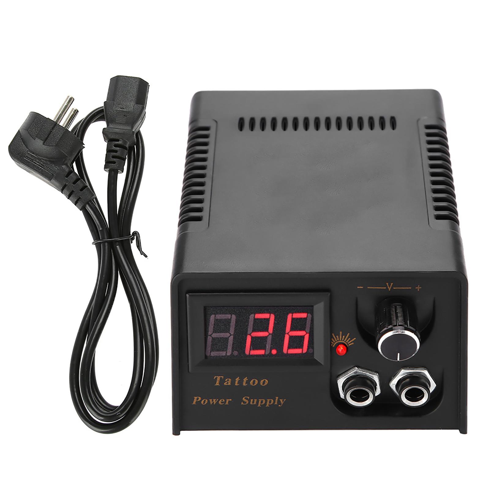 

Professional Lion Head Tattoo Power Supply Black Tattoo Transformer Set for Tattoo Machine EU PLUG