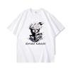 Childrens Tshirt Japanese Anime Naruto Kakashi Peripheral Pure Cotton Printed Parentchild Outfit Summer Casual Loose Tshirt