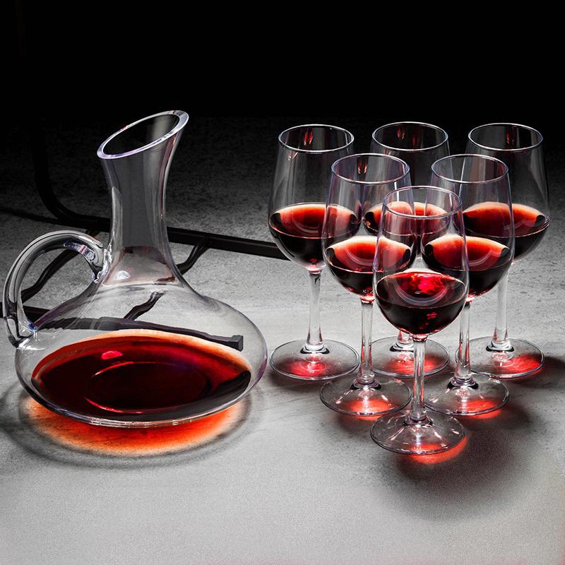 Glasses Set Household Wine Decanter Wine Glasses Luxurious European-Style Glass Wine Goblet Red Wine