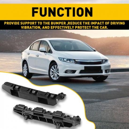 2PCS For CIVIC Sedan 2012-2015 Bumper Headlight Bracket Front Beam Mount Support