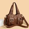 Vintage Leather Hobo Bag for Women Large Capacity Shoulder Bag Women Bags Ladies Leather Messenger Bags