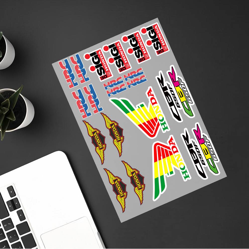 Honda-hrc Stickers Moto Sticker Auto Body Bumper Windows Motorcycle Laptop Walls Vinyl Decal Car Tuning Accessories ZV3